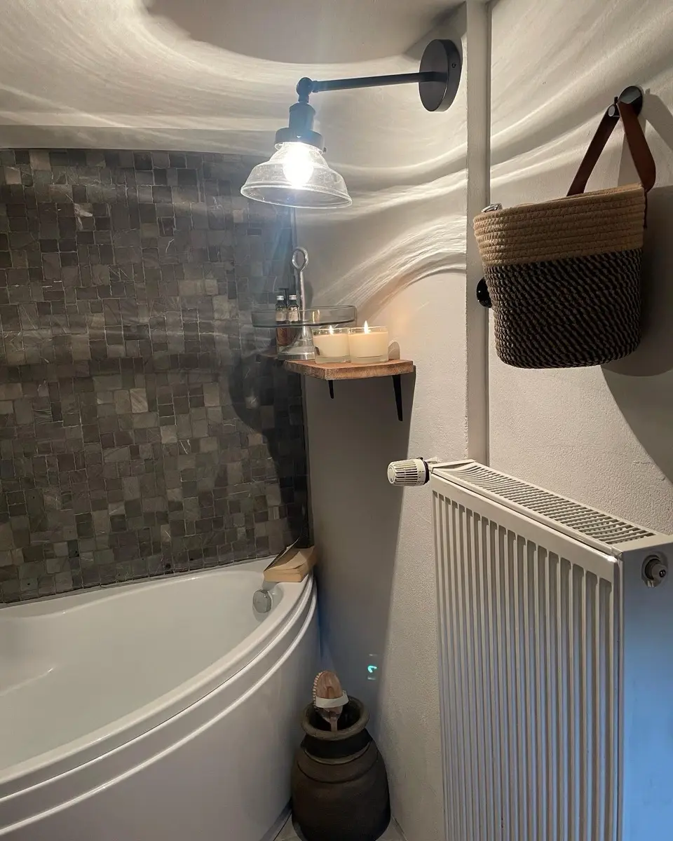 Badewanne im Gartengeschoss mit direktem Zugang zum Garten