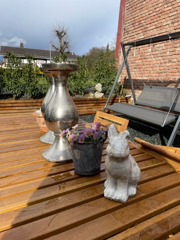 Garten mit Grill am Rosehill Cottage 1699