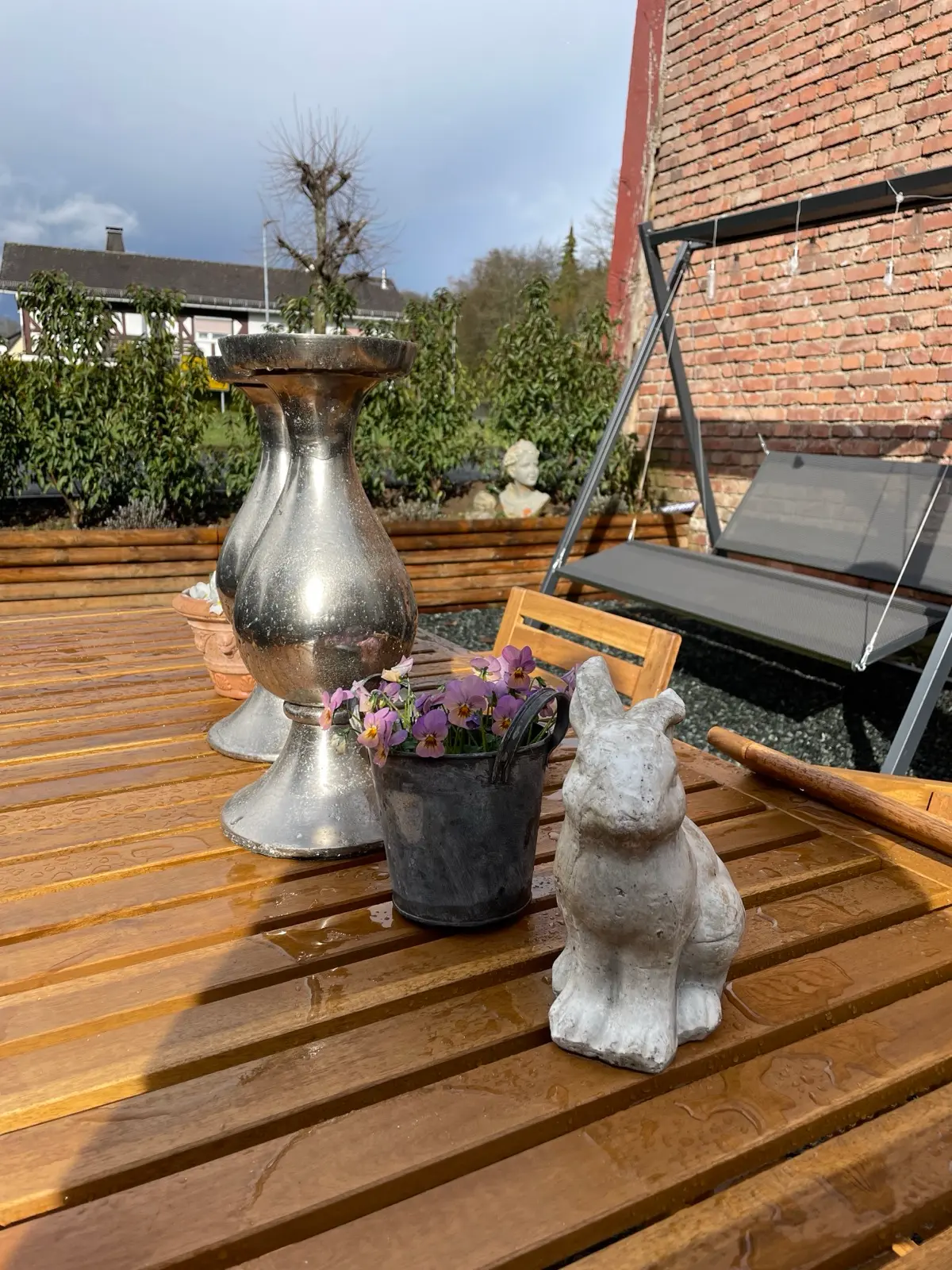 Garten mit Grill am Rosehill Cottage 1699